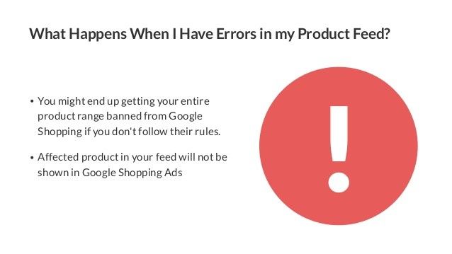error in product feed error in product feed