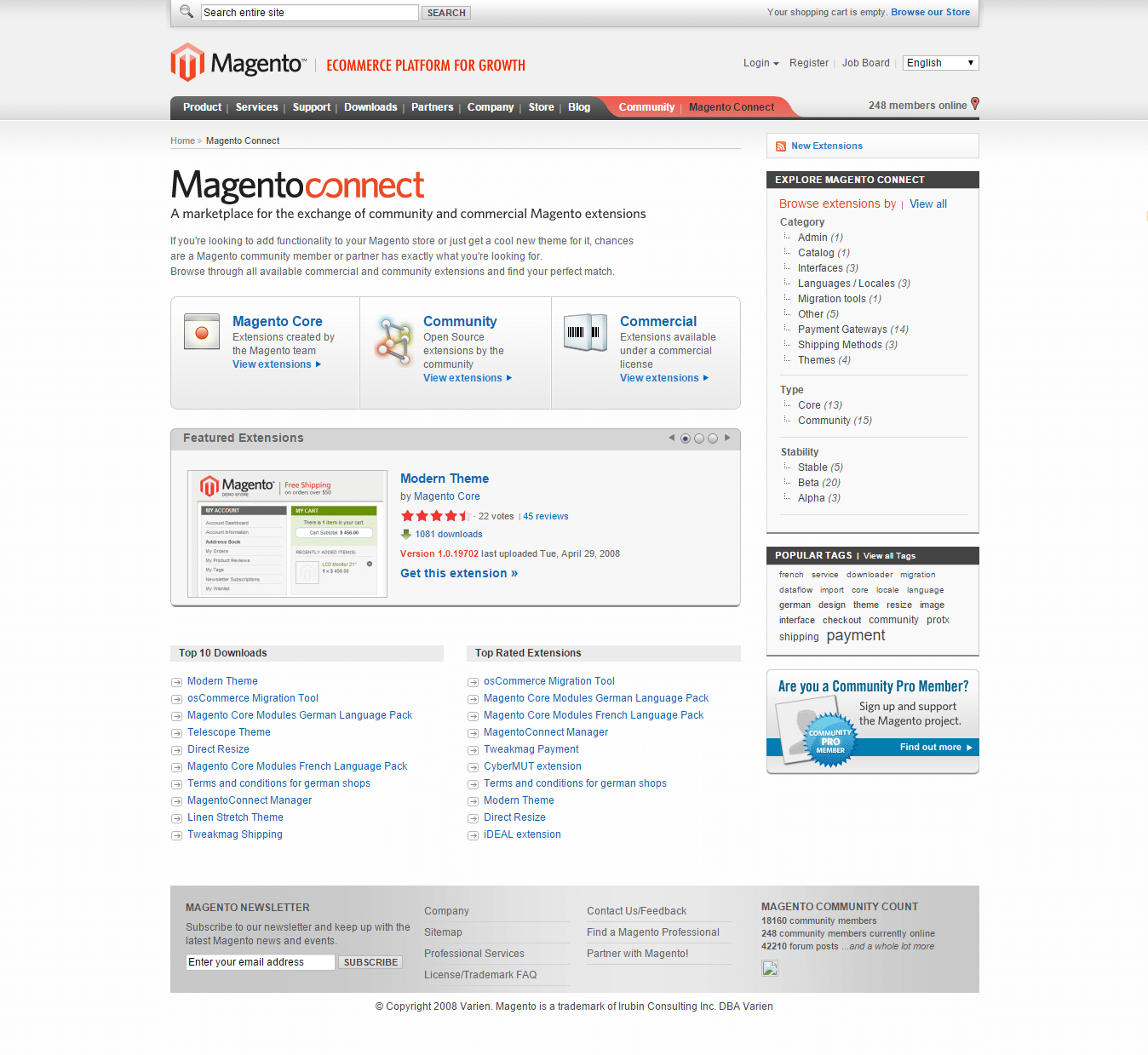 2008 Magento Marketplace design 2008 Magento Marketplace design