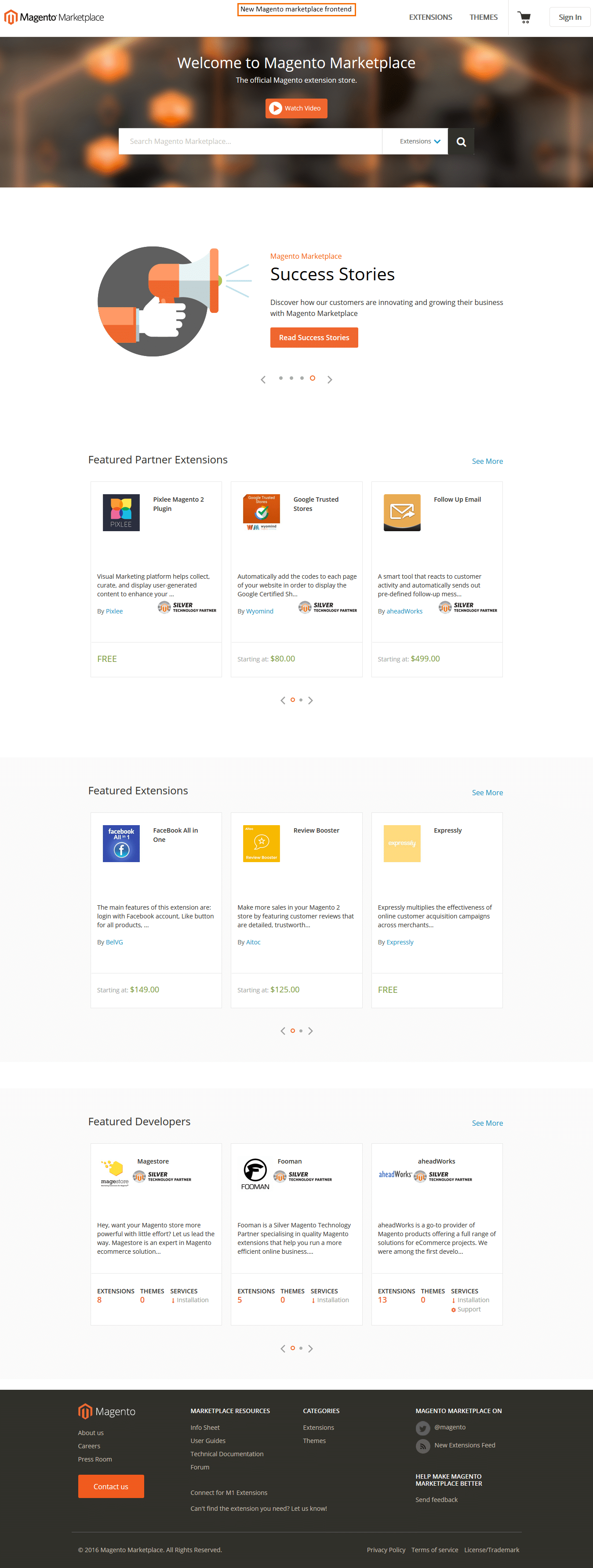 2016 MagentoMarketplace 2016 MagentoMarketplace