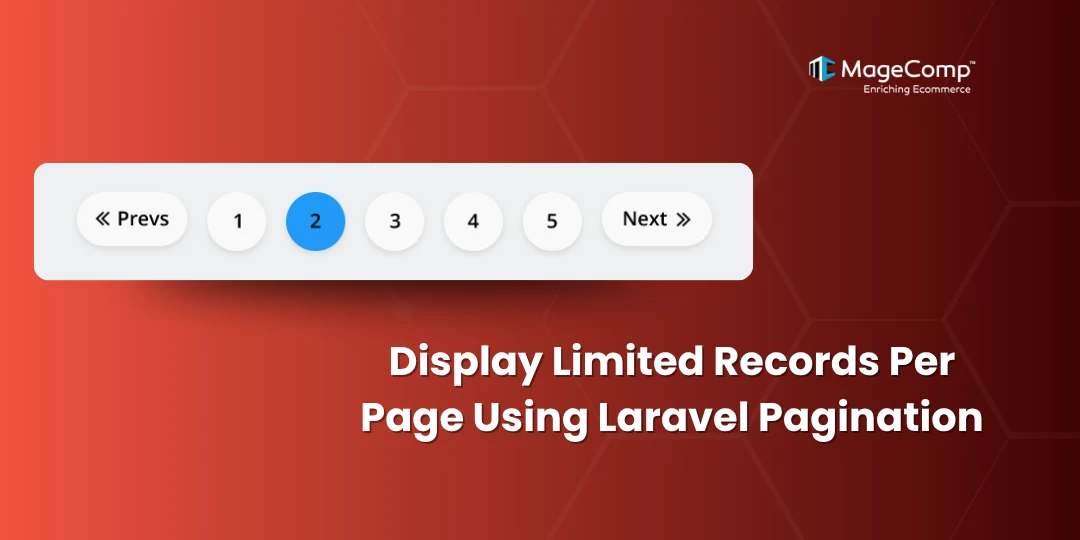 Display Limited Records Per Page Using Laravel Pagination